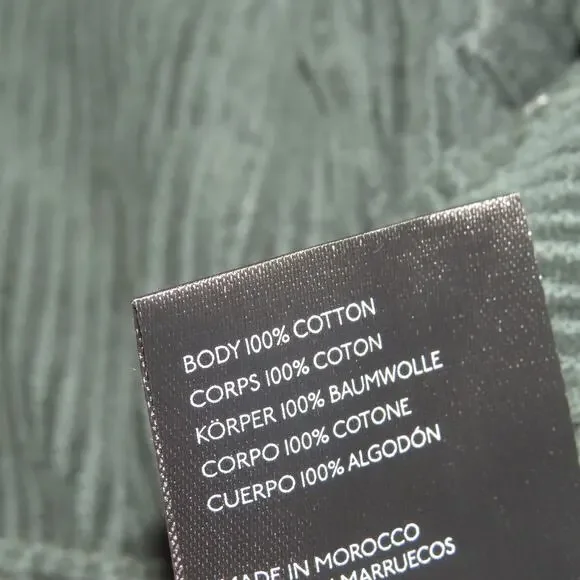 Free People Green London Calling Slouchy Cord Pants - Picture 13 of 14